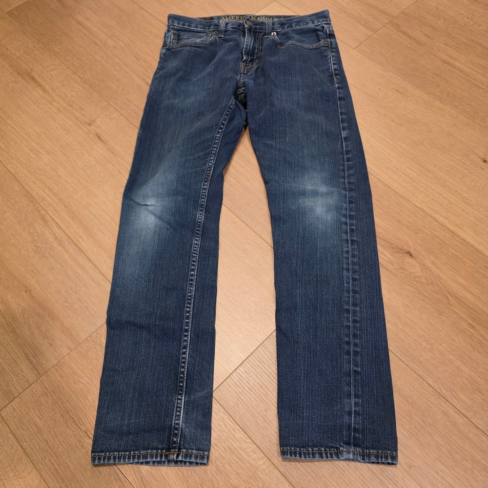 American Eagle Slim Core Flex Jeans Mens 28x30 Medium Wash Denim Blue Pants